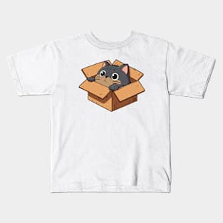 Cat In A Box Kids T-Shirt